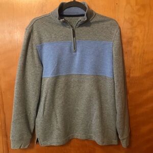 Club Room quarter zip color block pullover